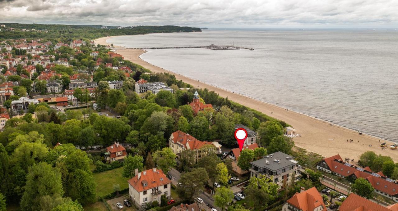 Dom Przy Plazy - Sopot Beach Apartments Kültér fotó